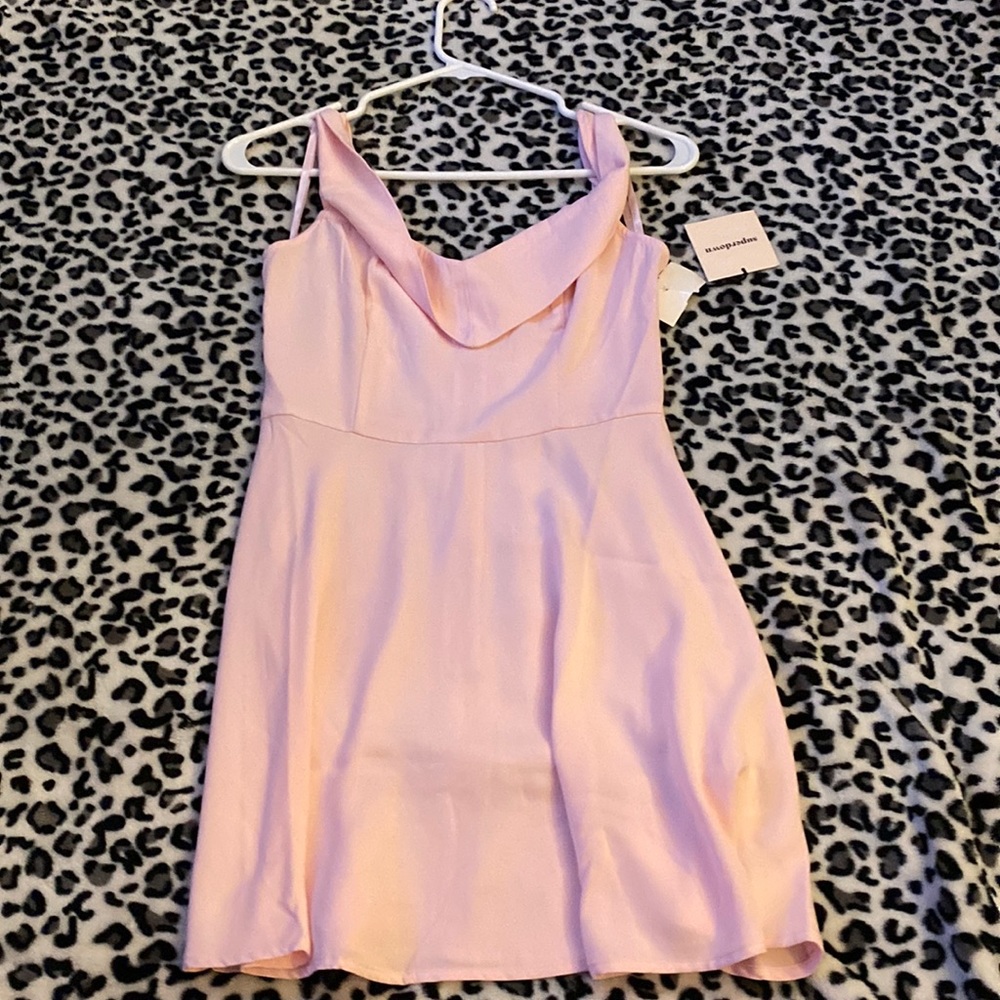 Pink mini dress